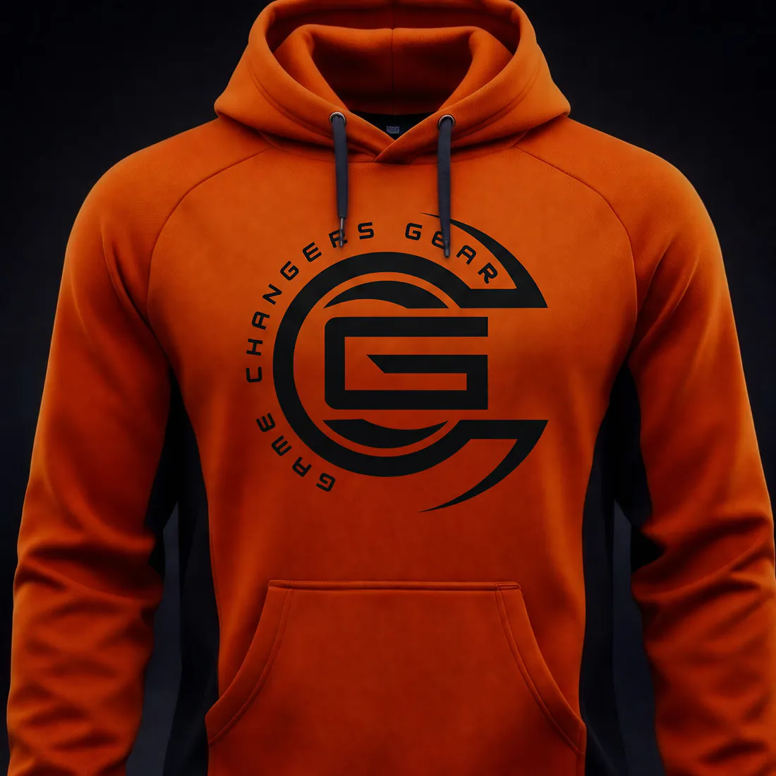 Orange Custom Team Hoodie