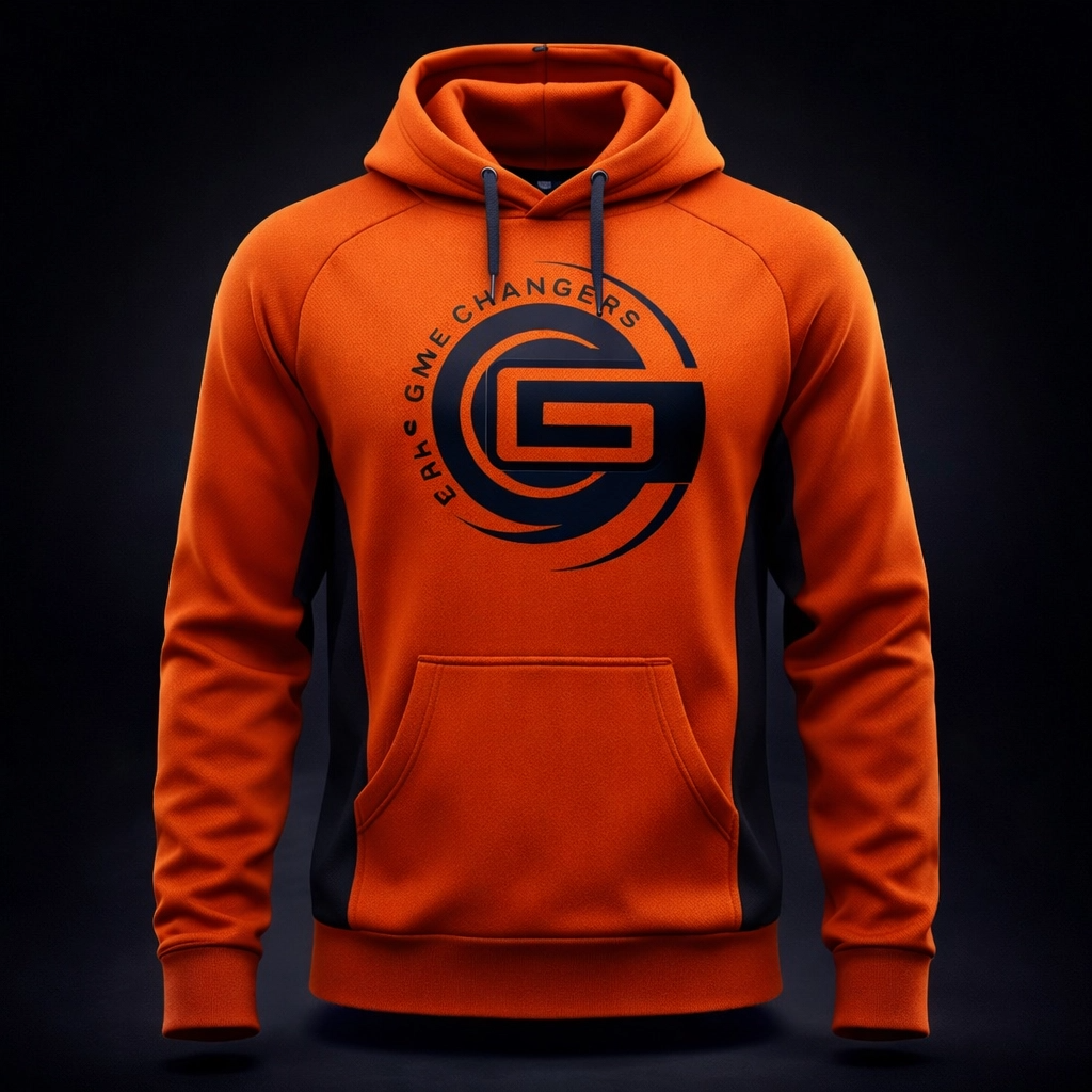 Orange Custom Team Hoodie