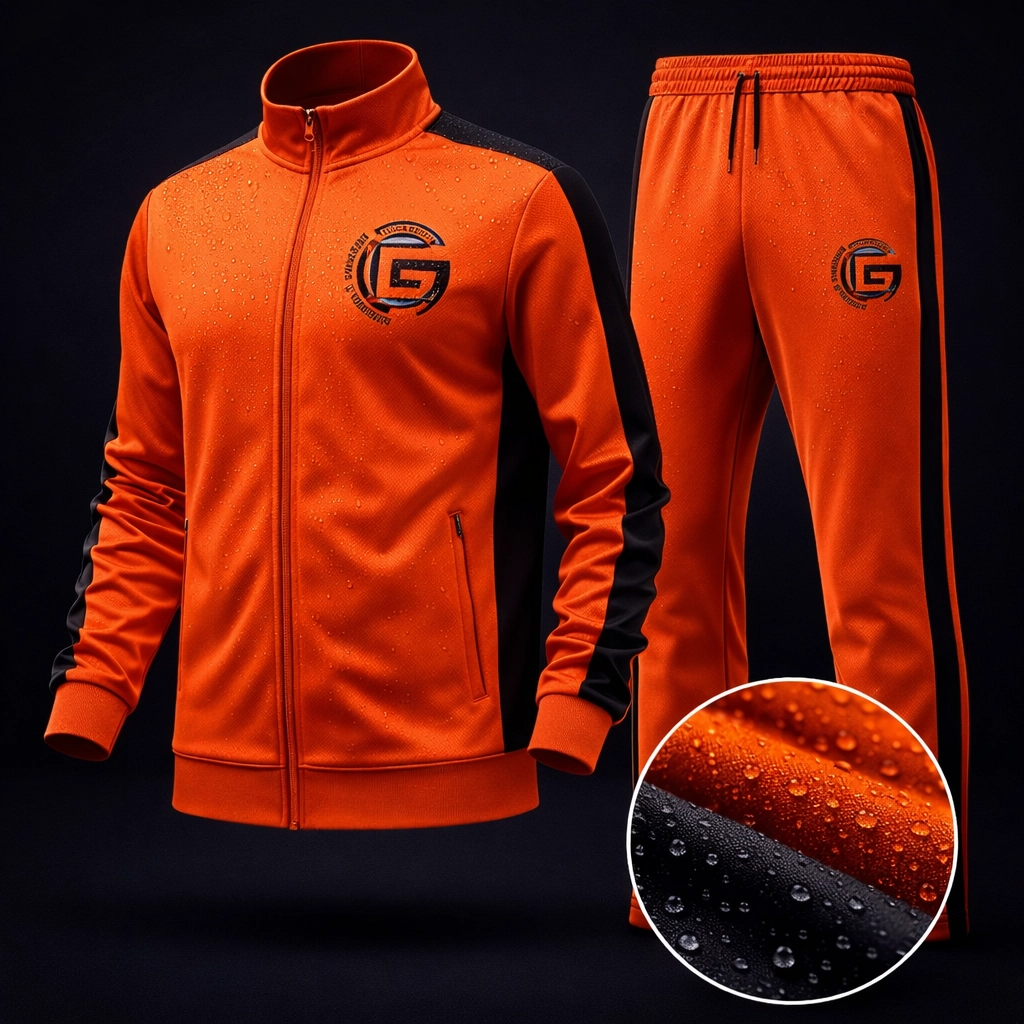 Orange Custom Team Tracksuit