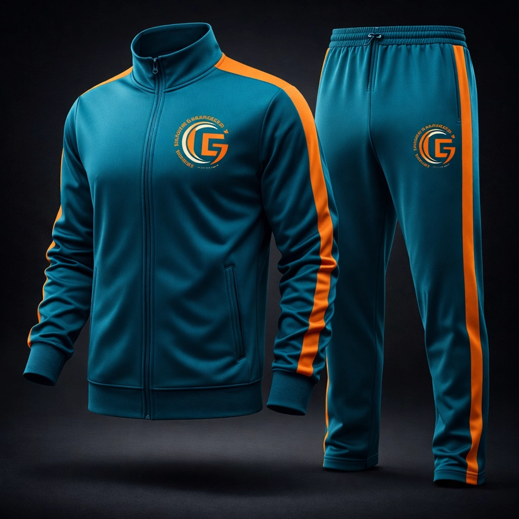 Teal Custom Team Tracksuit