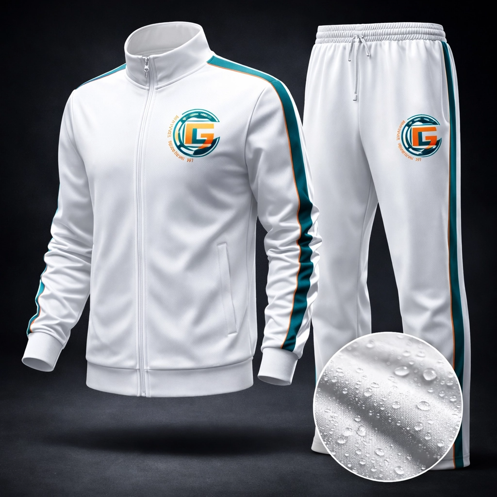 White Custom Team Tracksuit