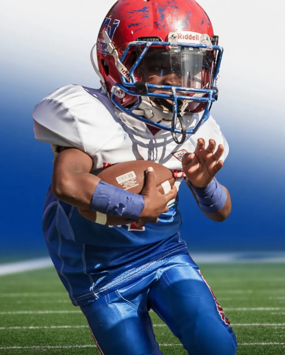 Custom Football Uniform Game Action