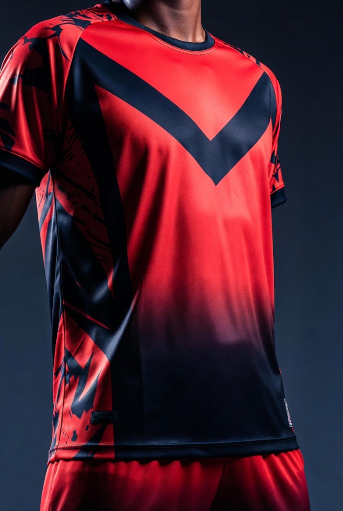 Aggressive Red/Black Soccer Gear